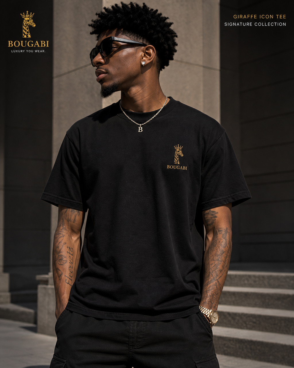 BOUGABI Giraffe Icon Tee – Signature
