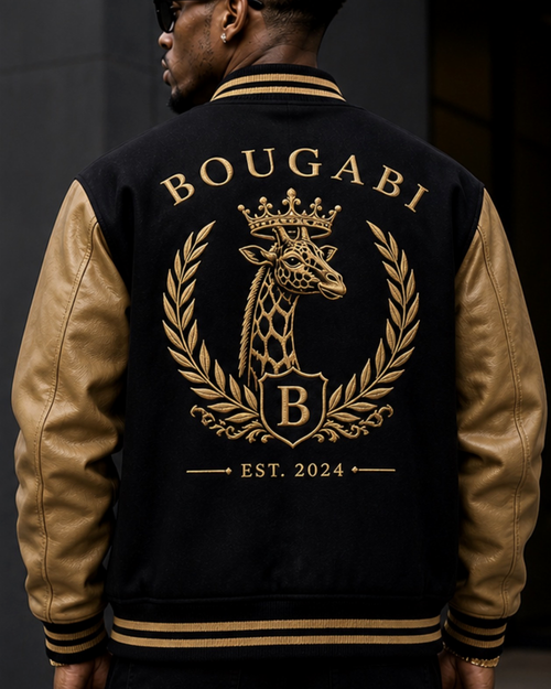 BOUGABI Crest Varsity Jacket – Signature Edition