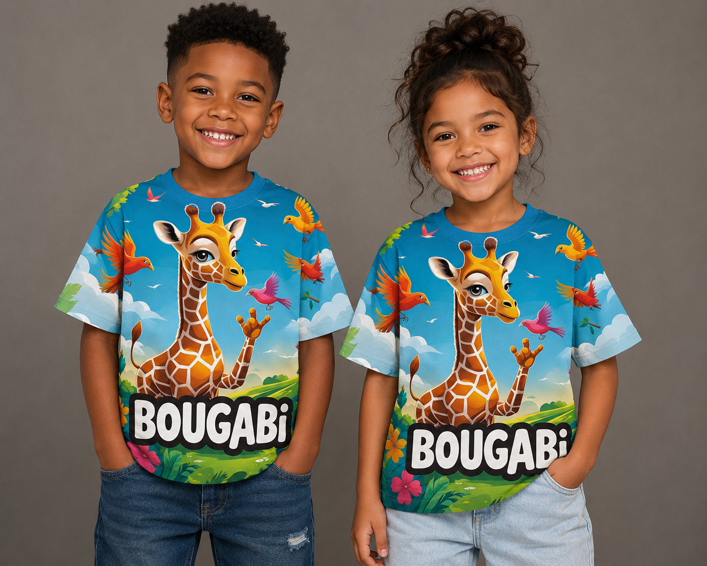 BOUGABI Kids “Safari Dreams” Tee