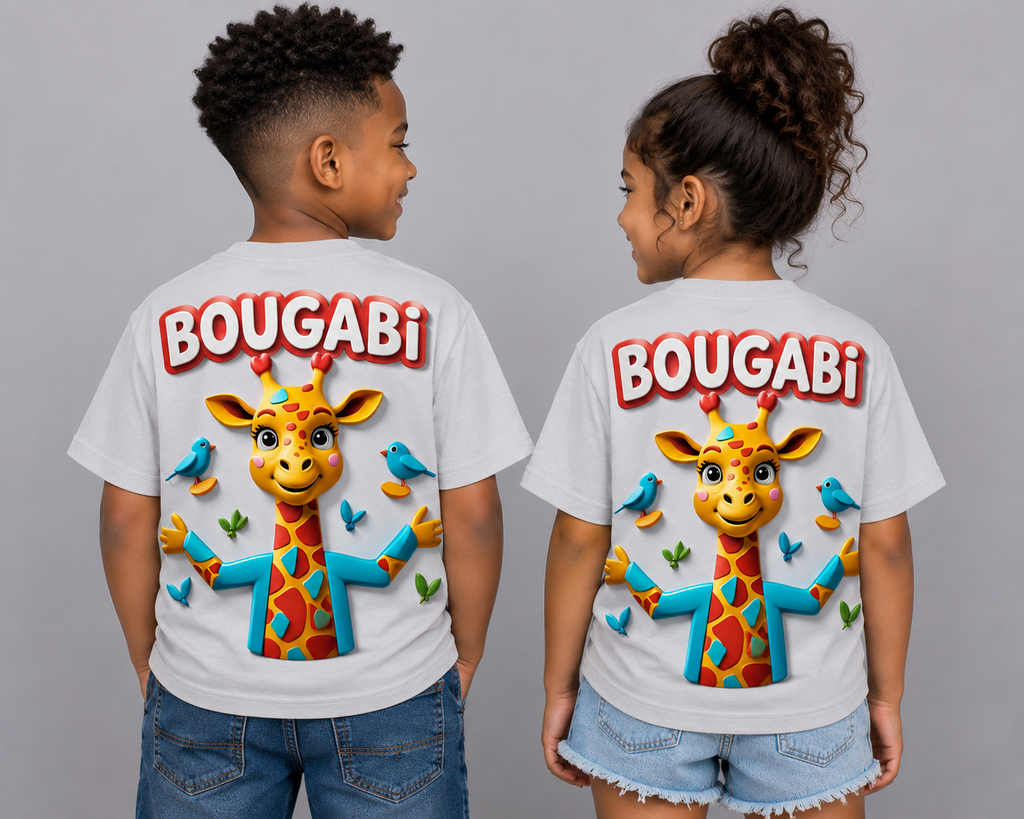 BOUGABI Kids “Happy Giraffe” Tee