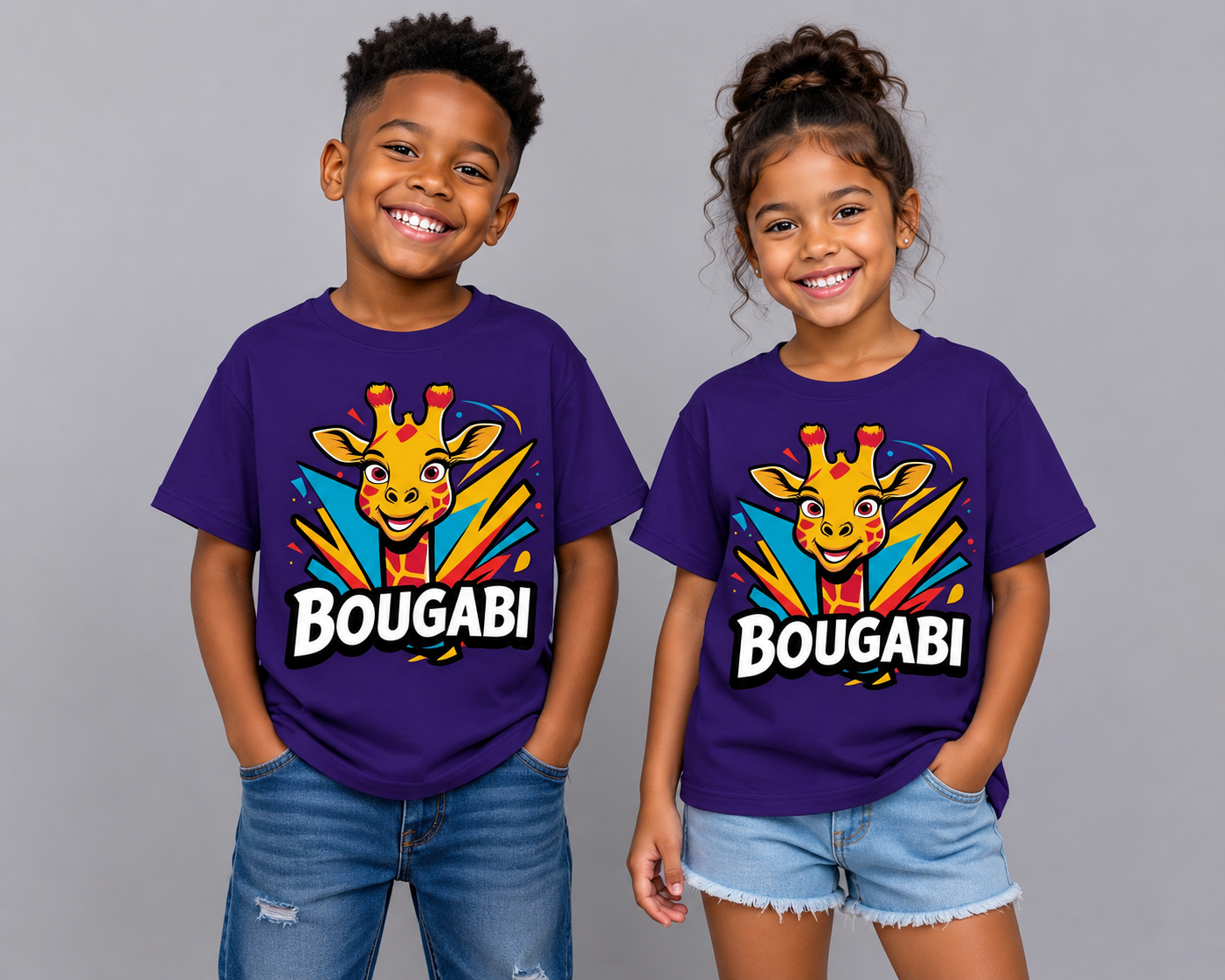 BOUGABI Kids “Pop Giraffe” Tee
